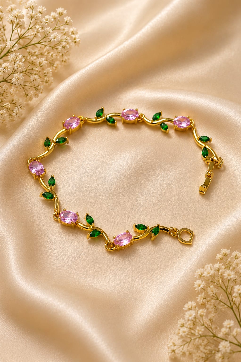 Pink Aurora Tulip Bracelet