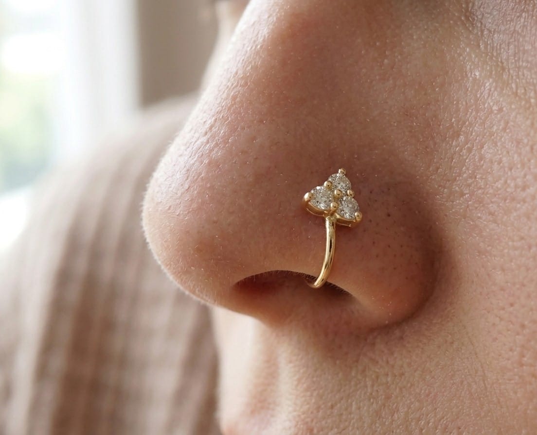 Celestial Trio Nose Pin