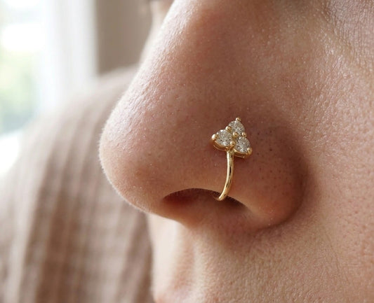 Celestial Trio Nose Pin